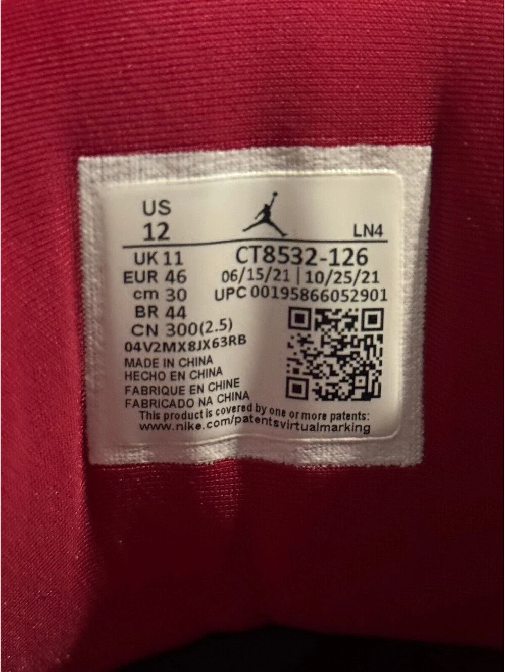 Size 12 - Jordan 3 Retro Mid Cardinal Red CLEAN!